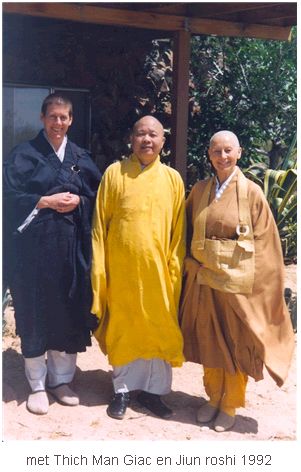 Vo Dinh, Ver. Thich Man Giac en Zenmeester Jiun Hogen Roshi